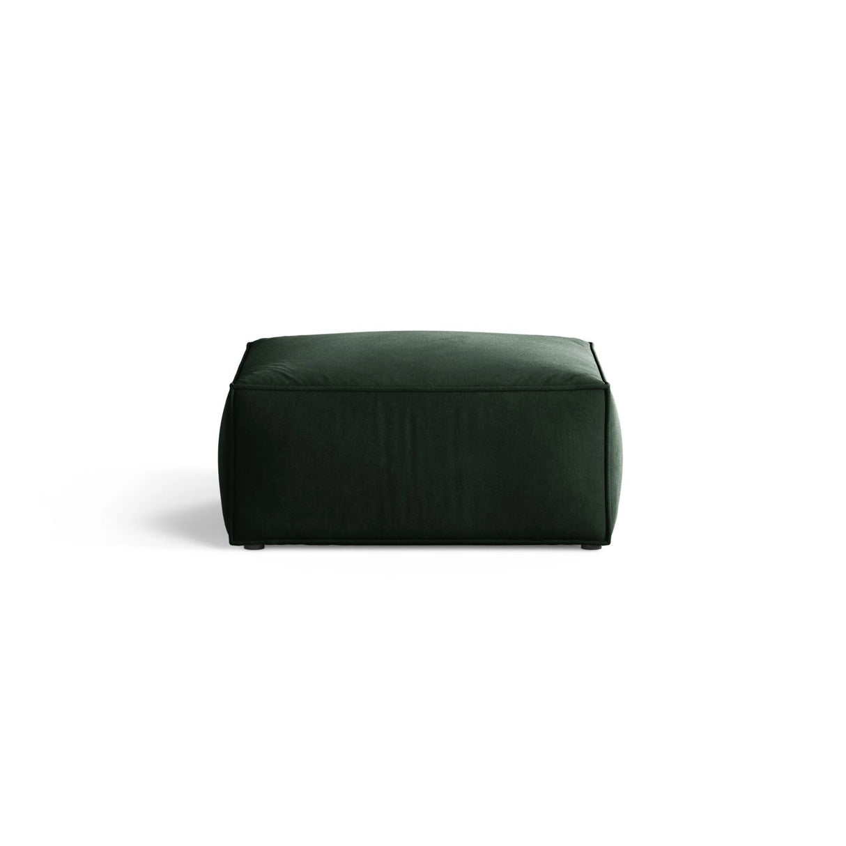 Aveiro Pouf aus Samt in Flaschengrün (Casino Deep Green), 75x75x41 cm von Cosmopolitan Design – Bild 1