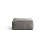 Aveiro Pouf aus Samt in Grau (Casino Stone), 75x75x41 cm von Cosmopolitan Design – Bild 1