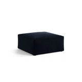 Aveiro Pouf aus Samt in Königsblau (Casino Deep Blue), 75x75x41 cm von Cosmopolitan Design – Bild 2