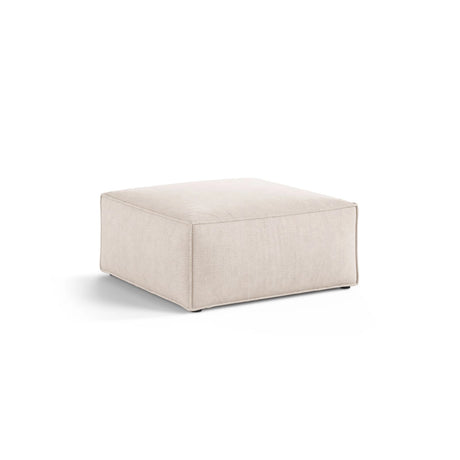 Aveiro Pouf aus Strukturierter Stoff in Beige (Liberty 2), 75x75x41 cm von Cosmopolitan Design – Bild 2