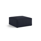 Aveiro Pouf aus Strukturierter Stoff in Marineblau (Liberty 15), 75x75x41 cm von Cosmopolitan Design – Bild 2