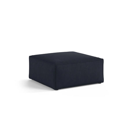 Aveiro Pouf aus Strukturierter Stoff in Marineblau (Liberty 15), 75x75x41 cm von Cosmopolitan Design – Bild 2