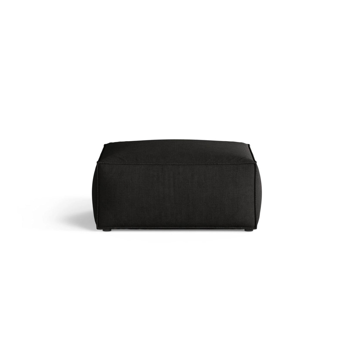 Aveiro Pouf aus Strukturierter Stoff in Schwarz (Liberty 22), 75x75x41 cm von Cosmopolitan Design – Bild 1
