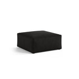 Aveiro Pouf aus Strukturierter Stoff in Schwarz (Liberty 22), 75x75x41 cm von Cosmopolitan Design – Bild 2