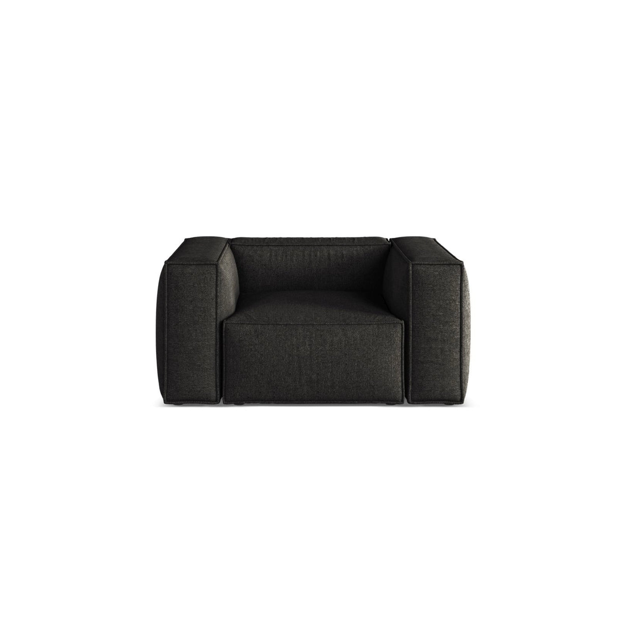 Aveiro Sessel aus Chenille in Anthrazit (Eden 21 Black), 114x90x71 cm von Cosmopolitan Design – Bild 1