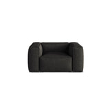Aveiro Sessel aus Chenille in Anthrazit (Eden 21 Black), 114x90x71 cm von Cosmopolitan Design – Bild 1