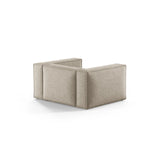 Aveiro Sessel aus Chenille in Dunkelbeige (Eden 4 Beige), 114x90x71 cm von Cosmopolitan Design – Bild 3