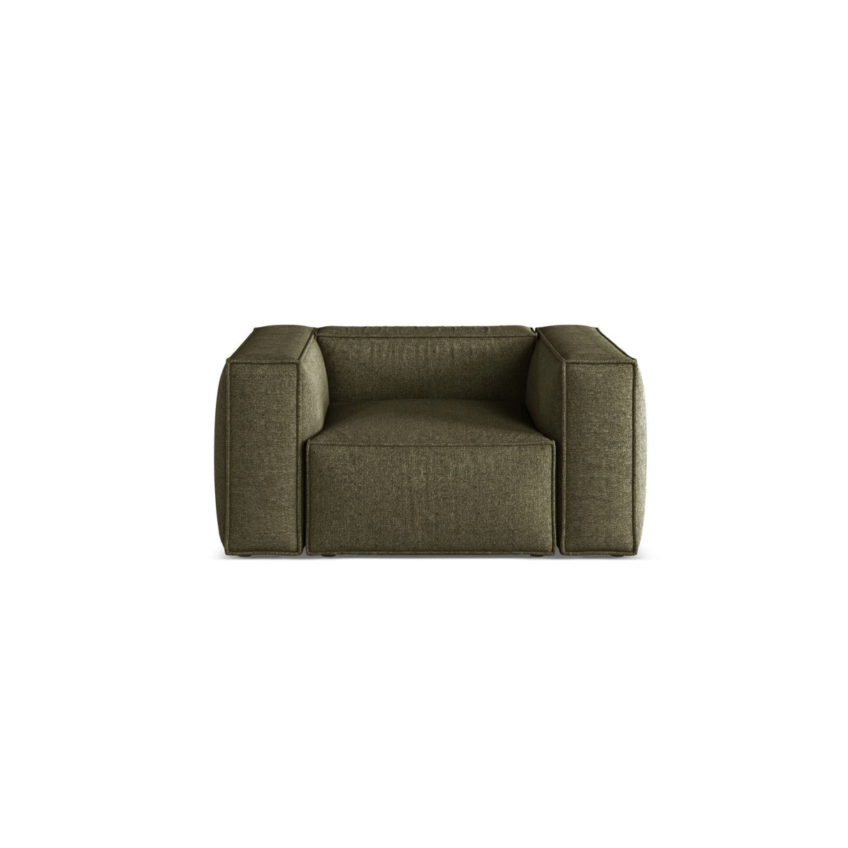 Aveiro Sessel aus Chenille in Grün (Eden 12 Olive), 114x90x71 cm von Cosmopolitan Design – Bild 1