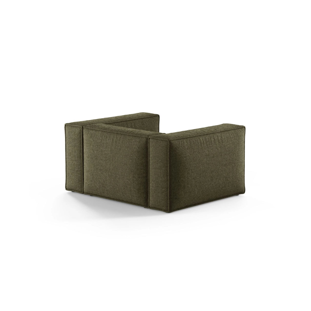 Aveiro Sessel aus Chenille in Grün (Eden 12 Olive), 114x90x71 cm von Cosmopolitan Design – Bild 3