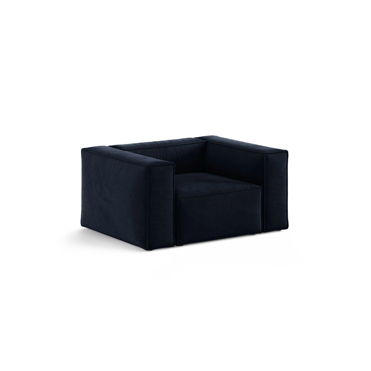 Aveiro Sessel aus Samt in Königsblau (Casino Deep Blue), 114x90x71 cm von Cosmopolitan Design – Bild 2