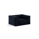 Aveiro Sessel aus Samt in Königsblau (Casino Deep Blue), 114x90x71 cm von Cosmopolitan Design – Bild 2