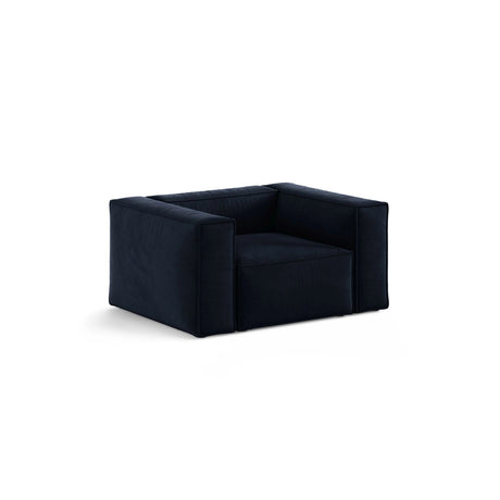 Aveiro Sessel aus Samt in Königsblau (Casino Deep Blue), 114x90x71 cm von Cosmopolitan Design – Bild 2