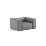 Aveiro Sessel aus Strukturierter Stoff in Grau (Liberty 20), 114x90x71 cm von Cosmopolitan Design – Bild 2