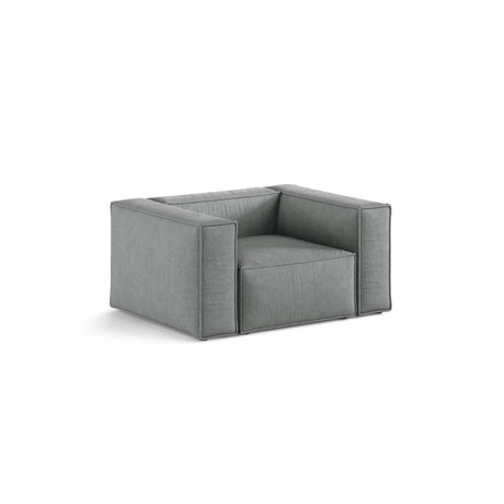 Aveiro Sessel aus Strukturierter Stoff in Grau (Liberty 20), 114x90x71 cm von Cosmopolitan Design – Bild 2