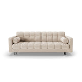 Bali 3-Sitzer Sofa mit Schlaffunktion und Stauraum, aus Boucle in Beige (Baloo 2074), 222x84x105 cm von Cosmopolitan Design – Bild 1