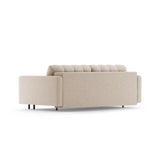 Bali 3-Sitzer Sofa mit Schlaffunktion und Stauraum, aus Boucle in Beige (Baloo 2074), 222x84x105 cm von Cosmopolitan Design – Bild 5