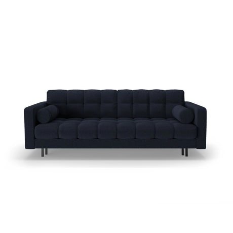 Bali 3-Sitzer Sofa mit Schlaffunktion und Stauraum, aus Boucle in Dunkelblau (Baloo 2088), 222x84x105 cm von Cosmopolitan Design – Bild 1