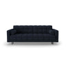 Bali 3-Sitzer Sofa mit Schlaffunktion und Stauraum, aus Boucle in Dunkelblau (Baloo 2088), 222x84x105 cm von Cosmopolitan Design – Bild 1