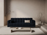 Bali 3-Sitzer Sofa mit Schlaffunktion und Stauraum, aus Boucle in Dunkelblau (Baloo 2088), 222x84x105 cm von Cosmopolitan Design – Bild 2