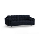 Bali 3-Sitzer Sofa mit Schlaffunktion und Stauraum, aus Boucle in Dunkelblau (Baloo 2088), 222x84x105 cm von Cosmopolitan Design – Bild 4