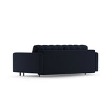 Bali 3-Sitzer Sofa mit Schlaffunktion und Stauraum, aus Boucle in Dunkelblau (Baloo 2088), 222x84x105 cm von Cosmopolitan Design – Bild 5