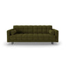 Bali 3-Sitzer Sofa mit Schlaffunktion und Stauraum, aus Boucle in Dunkles Olivgrün (Baloo 2090), 222x84x105 cm von Cosmopolitan Design – Bild 1