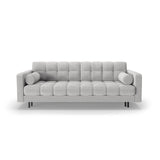 Bali 3-Sitzer Sofa mit Schlaffunktion und Stauraum, aus Boucle in Hellgrau (Baloo 2085), 222x84x105 cm von Cosmopolitan Design – Bild 1