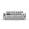 Bali 3-Sitzer Sofa mit Schlaffunktion und Stauraum, aus Boucle in Hellgrau (Baloo 2085), 222x84x105 cm von Cosmopolitan Design – Bild 1