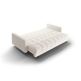 Bali 3-Sitzer Sofa mit Schlaffunktion und Stauraum, aus Samt, Boucle oder Strukturstoff, 222x84x105 cm von Cosmopolitan Design – Bild 6