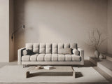 Bali 3-Sitzer Sofa mit Schlaffunktion und Stauraum, aus Samt in Dunkelbeige (Bluvel 30), 222x84x105 cm von Cosmopolitan Design – Bild 2
