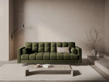 Bali 3-Sitzer Sofa mit Schlaffunktion und Stauraum, aus Samt in Grün (Bluvel 77), 222x84x105 cm von Cosmopolitan Design – Bild 2