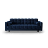 Bali 3-Sitzer Sofa mit Schlaffunktion und Stauraum, aus Samt in Königsblau (Bluvel 86), 222x84x105 cm von Cosmopolitan Design – Bild 1
