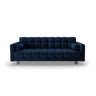 Bali 3-Sitzer Sofa mit Schlaffunktion und Stauraum, aus Samt in Königsblau (Bluvel 86), 222x84x105 cm von Cosmopolitan Design – Bild 1