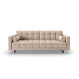 Bali 3-Sitzer Sofa mit Schlaffunktion und Stauraum, aus Strukturierter Stoff in Beige (Neve 04), 222x84x105 cm von Cosmopolitan Design – Bild 1