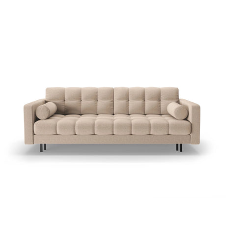 Bali 3-Sitzer Sofa mit Schlaffunktion und Stauraum, aus Strukturierter Stoff in Beige (Neve 04), 222x84x105 cm von Cosmopolitan Design – Bild 1