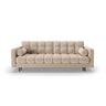 Bali 3-Sitzer Sofa mit Schlaffunktion und Stauraum, aus Strukturierter Stoff in Beige (Neve 04), 222x84x105 cm von Cosmopolitan Design – Bild 1