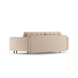 Bali 3-Sitzer Sofa mit Schlaffunktion und Stauraum, aus Strukturierter Stoff in Beige (Neve 04), 222x84x105 cm von Cosmopolitan Design – Bild 5
