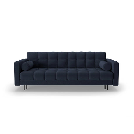 Bali 3-Sitzer Sofa mit Schlaffunktion und Stauraum, aus Strukturierter Stoff in Blau (Neve 77), 222x84x105 cm von Cosmopolitan Design – Bild 1