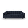 Bali 3-Sitzer Sofa mit Schlaffunktion und Stauraum, aus Strukturierter Stoff in Blau (Neve 77), 222x84x105 cm von Cosmopolitan Design – Bild 1