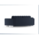 Bali 3-Sitzer Sofa mit Schlaffunktion und Stauraum, aus Strukturierter Stoff in Blau (Neve 77), 222x84x105 cm von Cosmopolitan Design – Bild 5