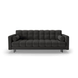 Bali 3-Sitzer Sofa mit Schlaffunktion und Stauraum, aus Strukturierter Stoff in Dunkelgrau (Neve 97), 222x84x105 cm von Cosmopolitan Design – Bild 1