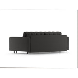 Bali 3-Sitzer Sofa mit Schlaffunktion und Stauraum, aus Strukturierter Stoff in Dunkelgrau (Neve 97), 222x84x105 cm von Cosmopolitan Design – Bild 5
