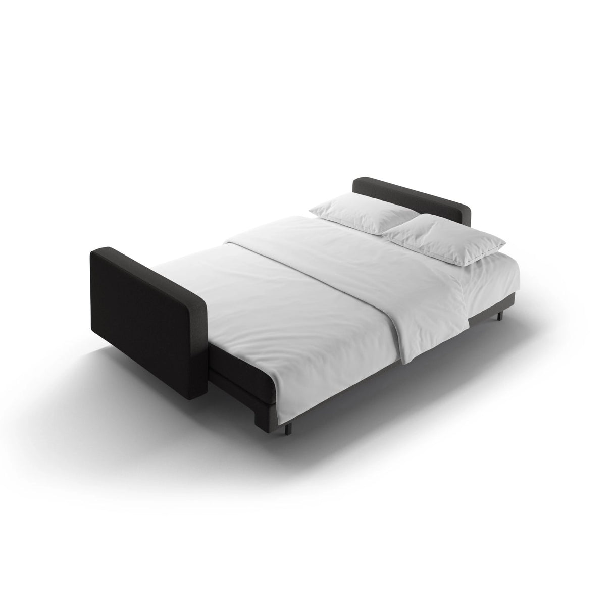 Bali 3-Sitzer Sofa mit Schlaffunktion und Stauraum, aus Strukturierter Stoff in Dunkelgrau (Neve 97), 222x84x105 cm von Cosmopolitan Design – Bild 7