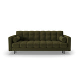 Bali 3-Sitzer Sofa mit Schlaffunktion und Stauraum, aus Strukturierter Stoff in Grün (Neve 39), 222x84x105 cm von Cosmopolitan Design – Bild 1