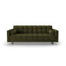 Bali 3-Sitzer Sofa mit Schlaffunktion und Stauraum, aus Strukturierter Stoff in Grün (Neve 39), 222x84x105 cm von Cosmopolitan Design – Bild 1