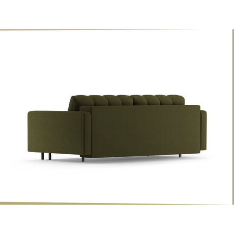Bali 3-Sitzer Sofa mit Schlaffunktion und Stauraum, aus Strukturierter Stoff in Grün (Neve 39), 222x84x105 cm von Cosmopolitan Design – Bild 5