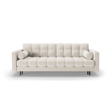 Bali 3-Sitzer Sofa mit Schlaffunktion und Stauraum, aus Strukturierter Stoff in Hellbeige (Neve 02), 222x84x105 cm von Cosmopolitan Design – Bild 1
