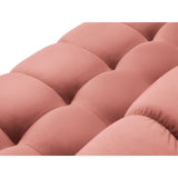 Bali 7-Sitzer Panorama Ecksofa, Linke Seite, aus Samt in Rosa (Bluvel 52), Beine aus Goldmetall, 327x256x75 cm von Cosmopolitan Design – Bild 5