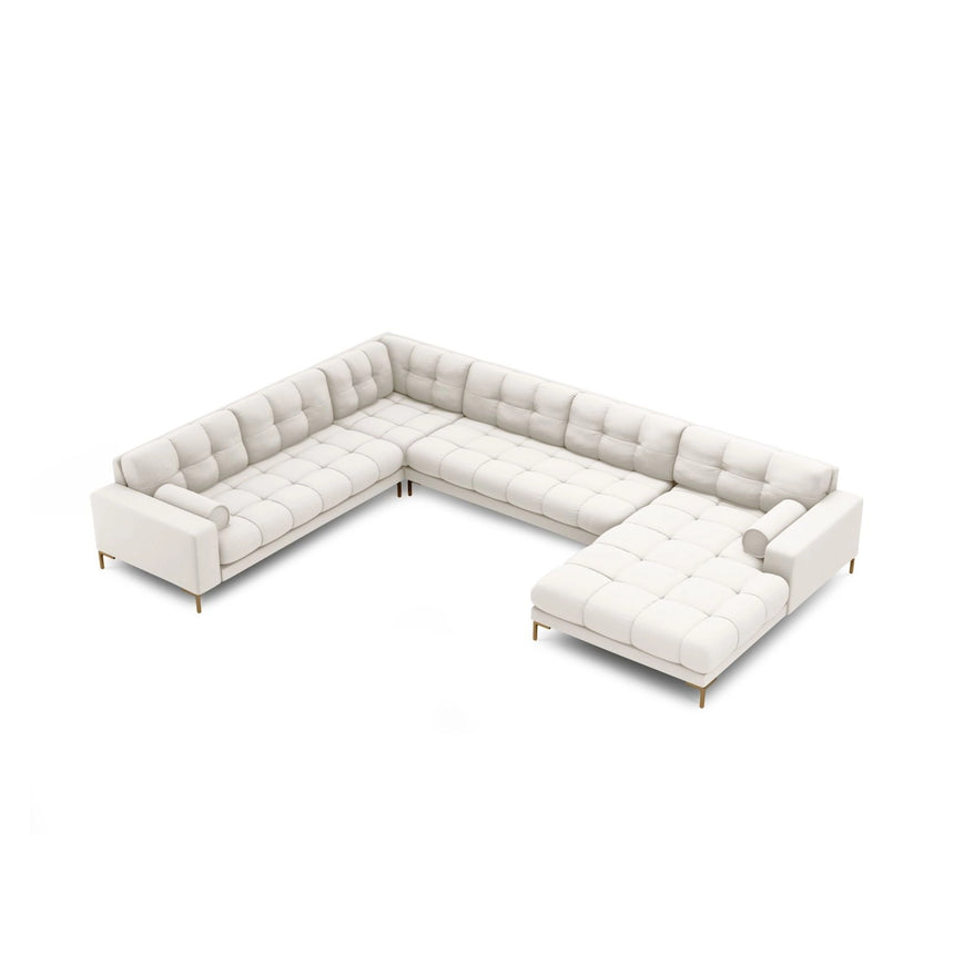Bali 7-Sitzer Panorama Ecksofa, Linke Seite, aus Strukturstoff, 327x256x75 cm von Cosmopolitan Design – Bild 1