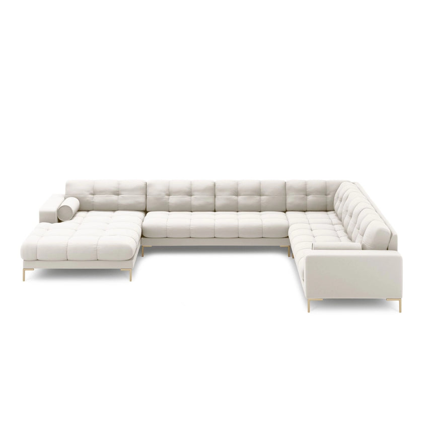 Bali 7-Sitzer Panorama Ecksofa, Rechte Seite, aus Strukturstoff, 327x256x75 cm von Cosmopolitan Design – Bild 3